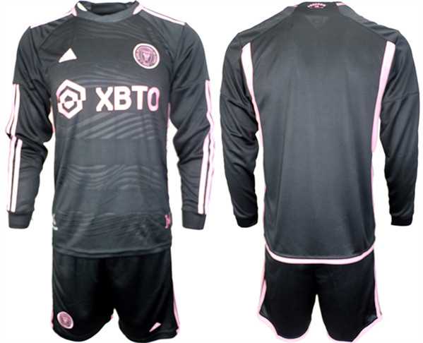 Men's Inter Miami CF Blank 2023-24 Black Away Soccer Jersey Suit,We sell and wholesale Men's Inter Miami CF Blank 2023-24 Black Away Soccer Jersey Suit on line form chian!